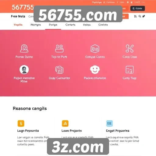 Recursos e funcionalidades do 56755.com em análise